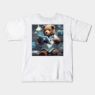 Teddy as a doctor taking x-rays of patients Kids T-Shirt